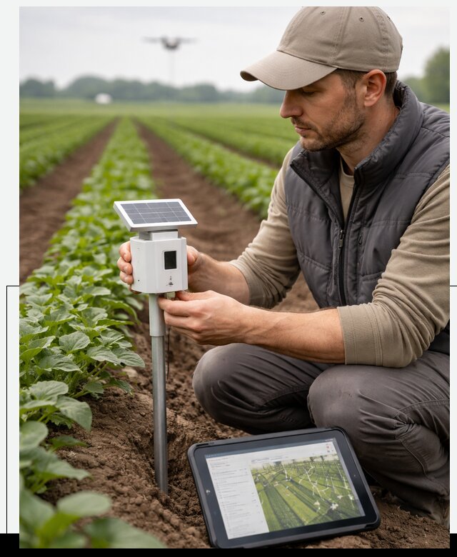 IoT мониторинг сельскохозяйственных полей и контроля в Арсеньеве